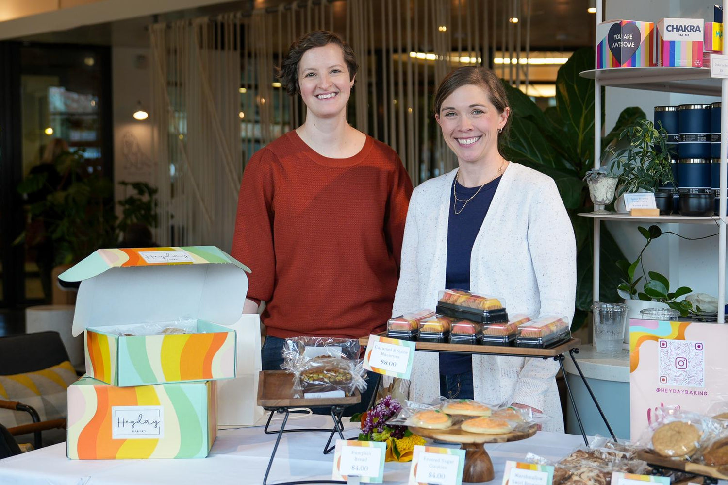 Heyday pastry chefs at a Woodinville Pop-Up event at Sidekick Coffee.